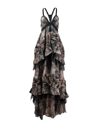 Roberto Cavalli Fall 2012 Look 40 Long silk dress