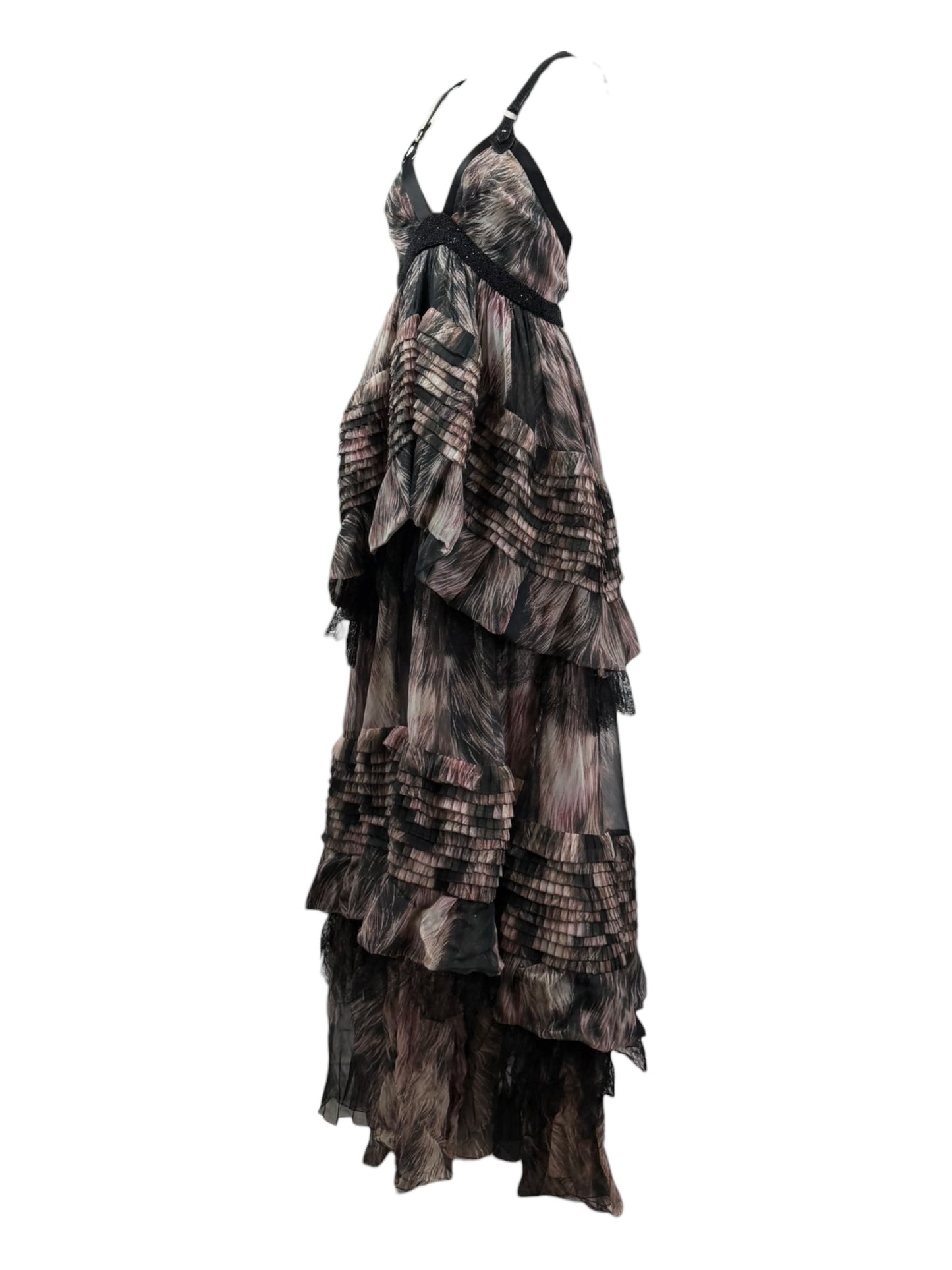 Roberto Cavalli Fall 2012 Look 40 Long silk dress
