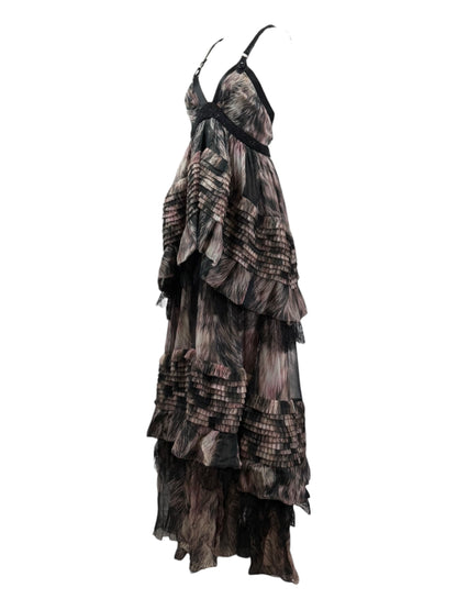 Roberto Cavalli Fall 2012 Look 40 Long silk dress
