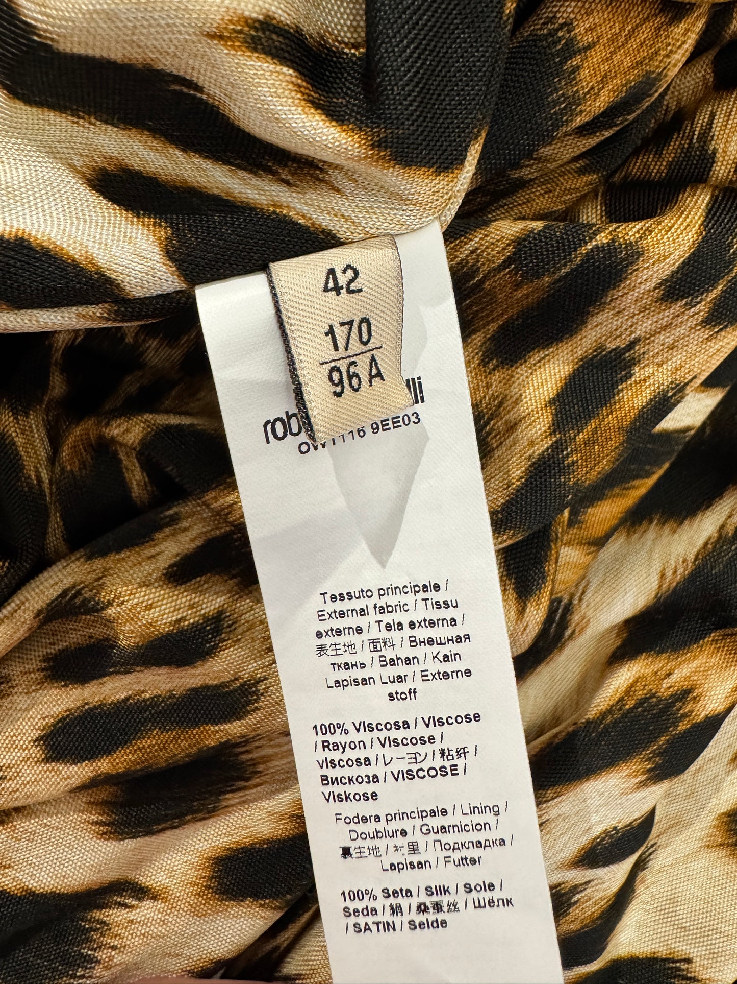 Roberto Cavalli Fausto Puglisi Spring 2022 Look 15 Maxi tiger dress