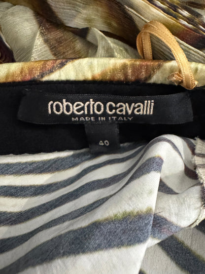 Roberto Cavalli Fausto Puglisi Spring 2025 Ray of Light silk dress