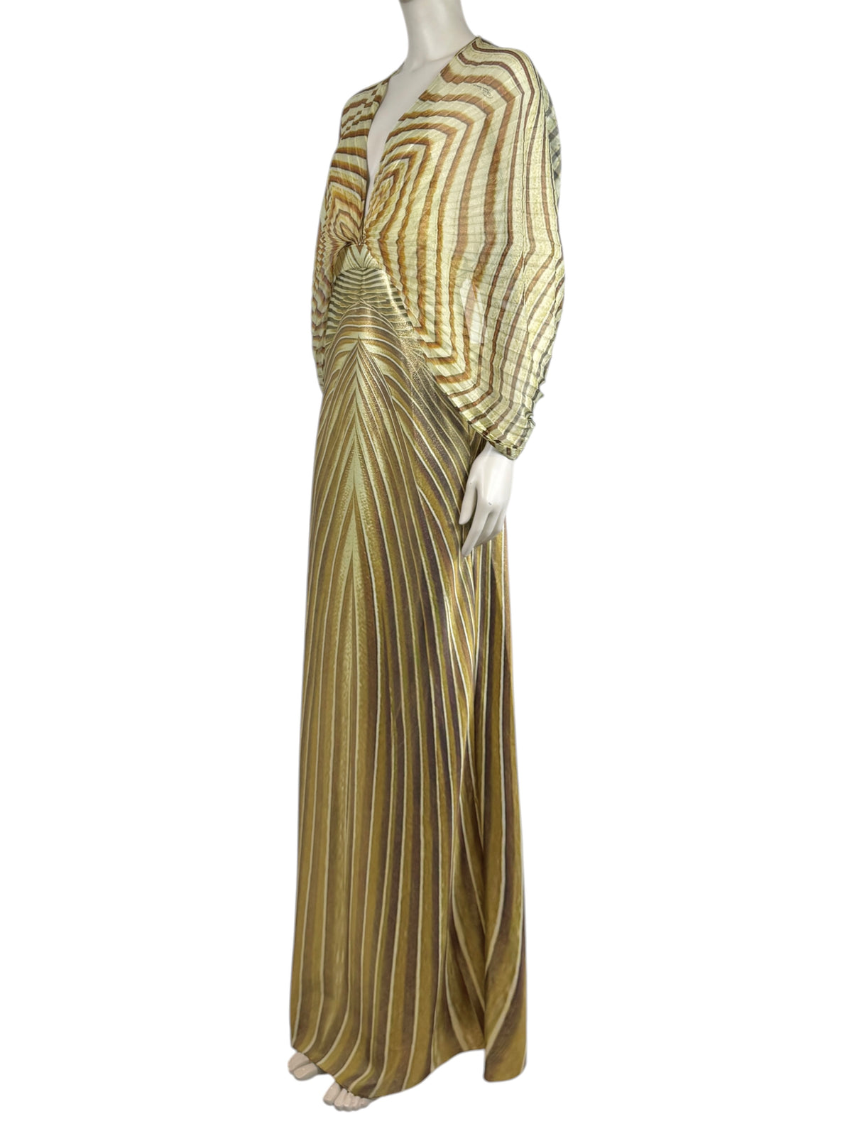 Roberto Cavalli Fausto Puglisi Spring 2025 Ray of Light silk dress
