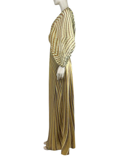 Roberto Cavalli Fausto Puglisi Spring 2025 Ray of Light silk dress