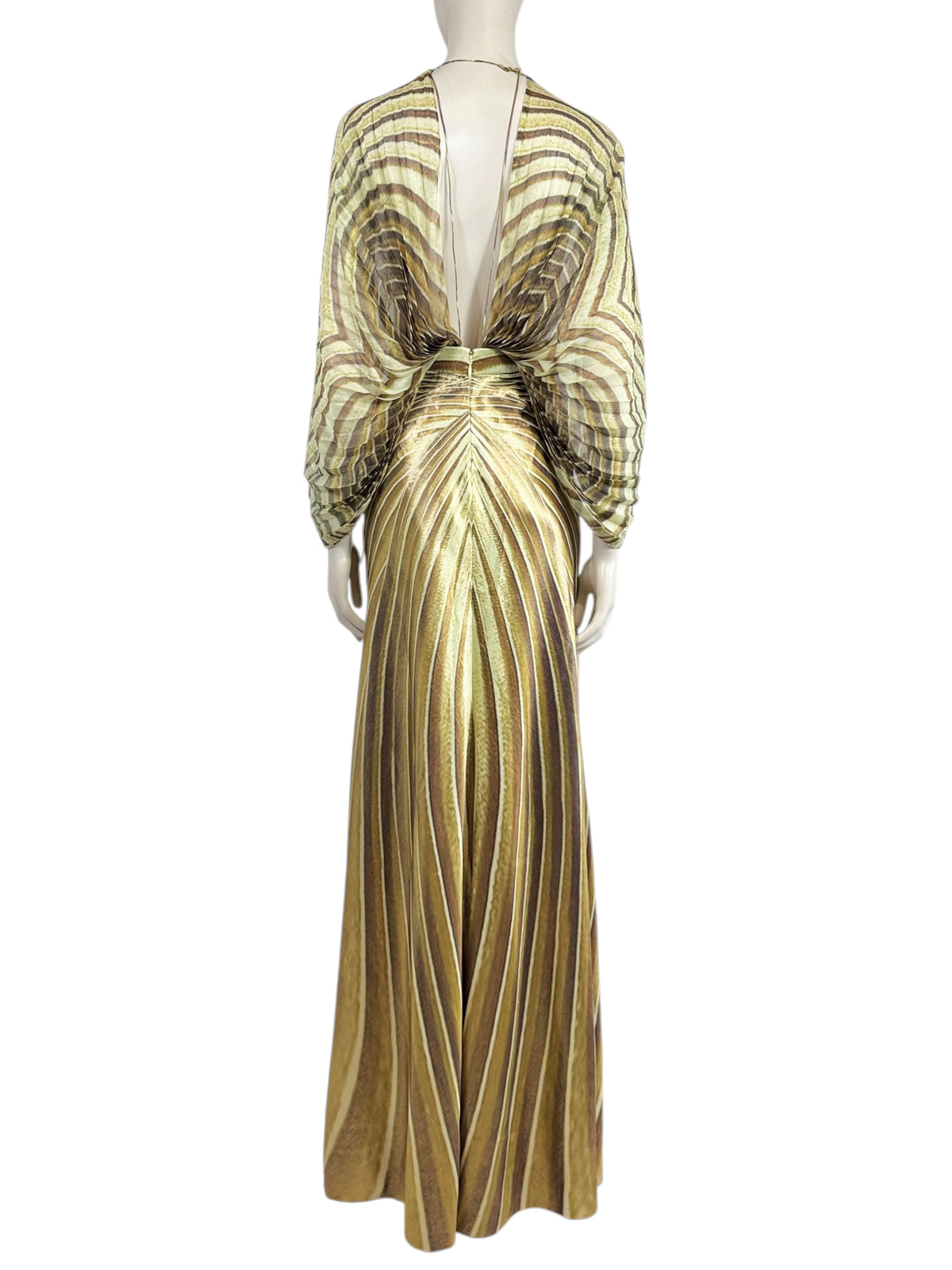 Roberto Cavalli Fausto Puglisi Spring 2025 Ray of Light silk dress