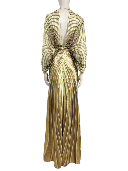 Roberto Cavalli Fausto Puglisi Spring 2025 Ray of Light silk dress