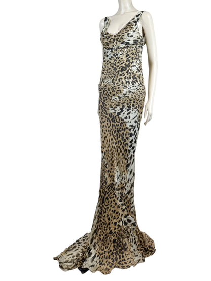 Roberto Cavalli Prefall 2010 Look 11 Maxi chiffon leopard dress