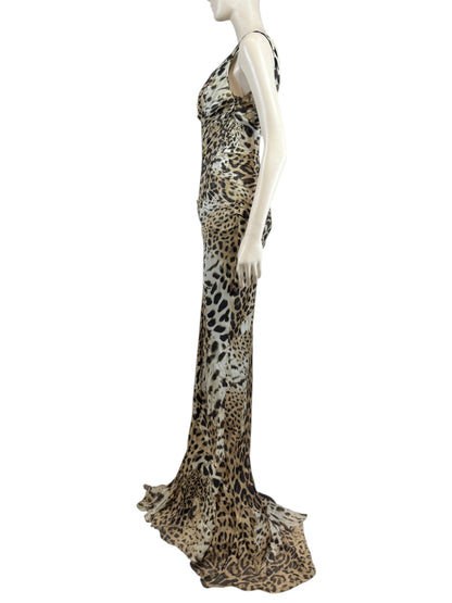 Roberto Cavalli Prefall 2010 Look 11 Maxi chiffon leopard dress