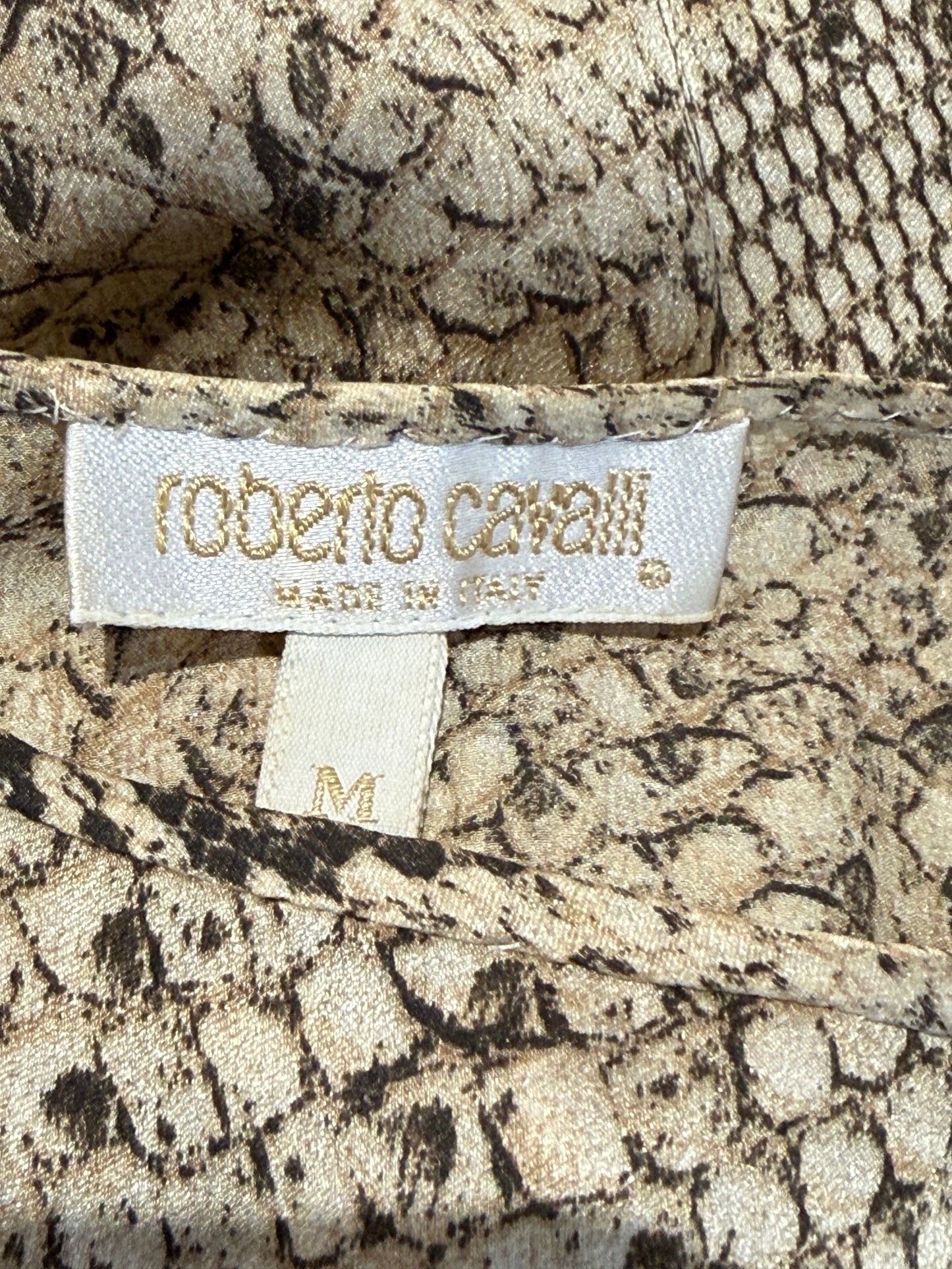 Roberto Cavalli Spring 1998 Printed Snakeskin mini dress
