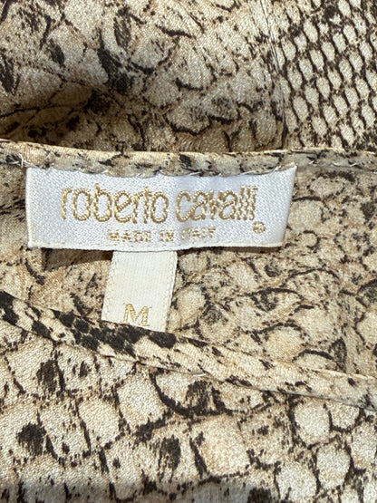 Roberto Cavalli Spring 1998 Printed Snakeskin mini dress