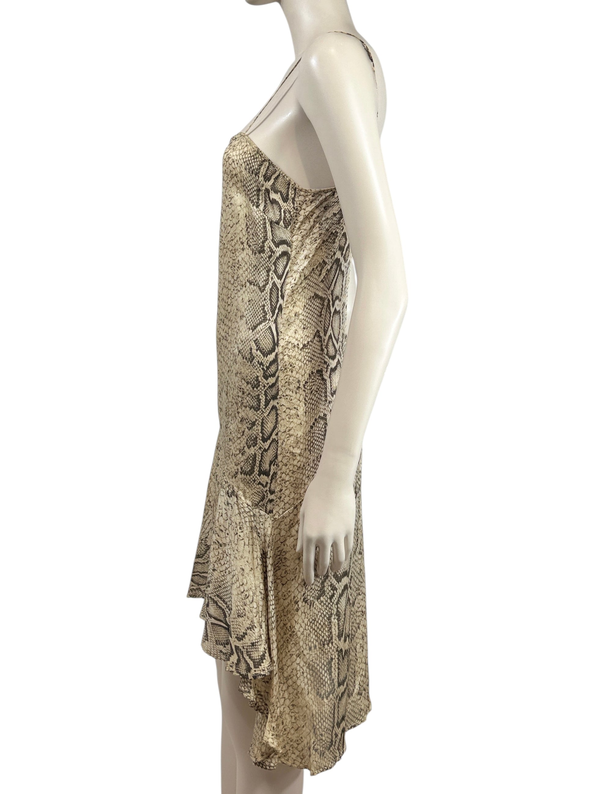 Roberto Cavalli Spring 1998 Printed Snakeskin mini dress
