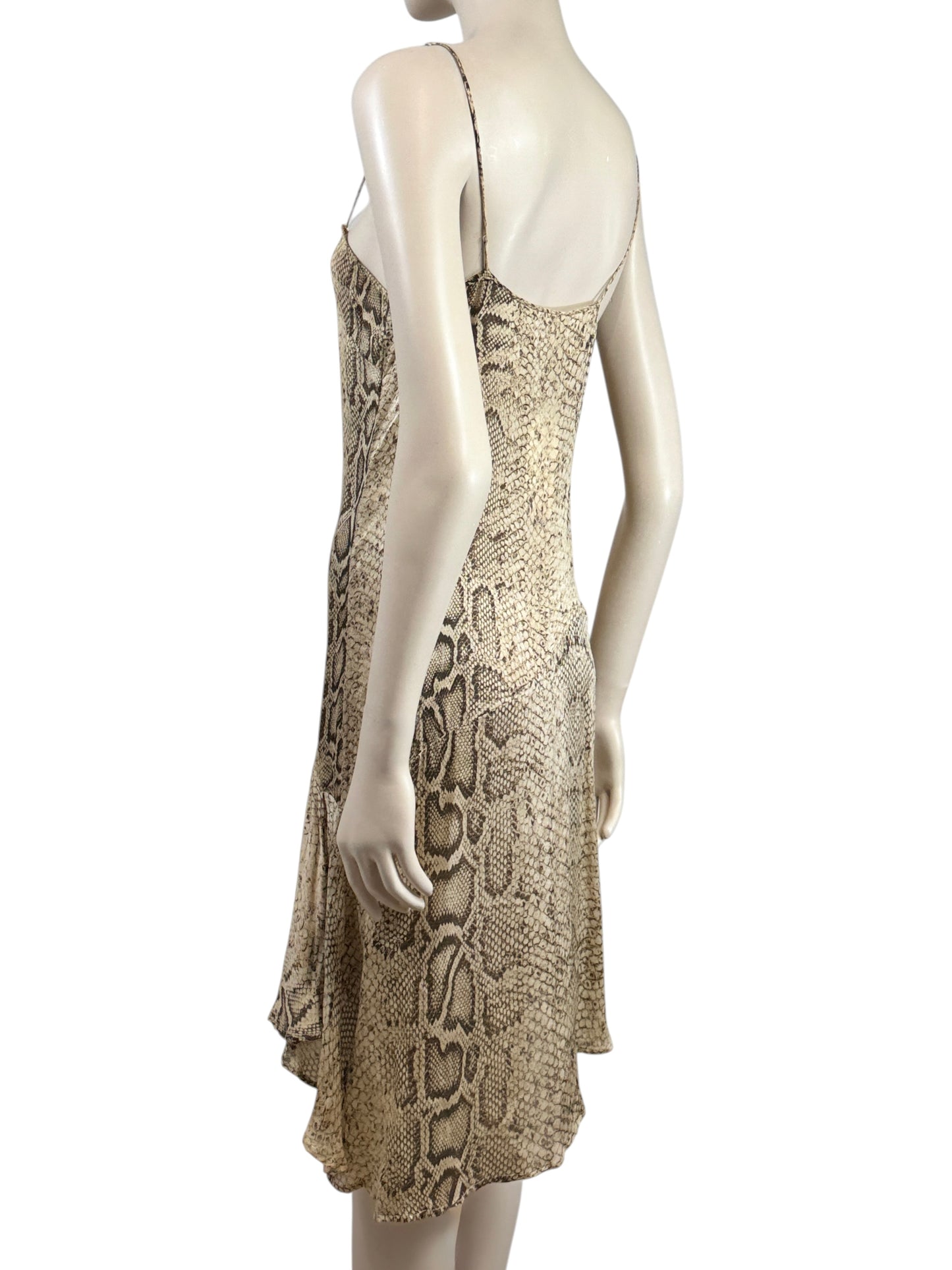 Roberto Cavalli Spring 1998 Printed Snakeskin mini dress