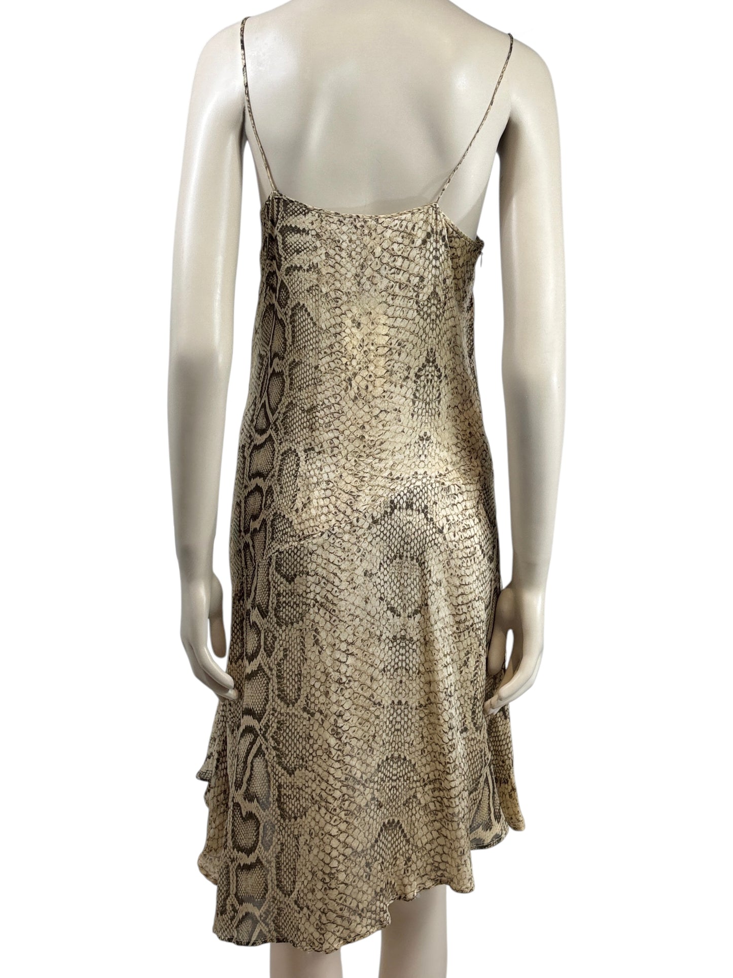 Roberto Cavalli Spring 1998 Printed Snakeskin mini dress