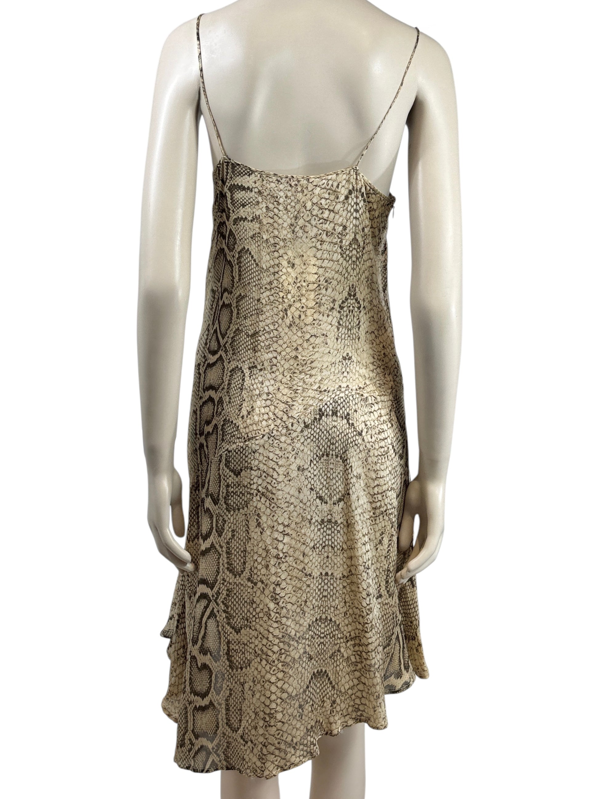 Roberto Cavalli Spring 1998 Printed Snakeskin mini dress