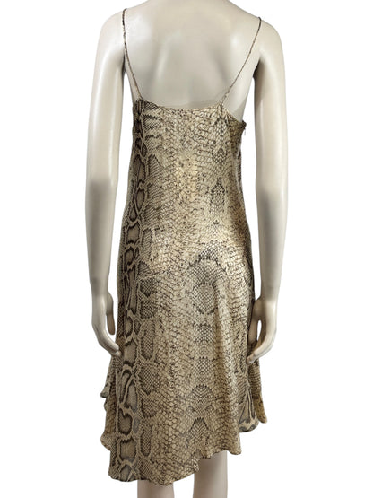 Roberto Cavalli Spring 1998 Printed Snakeskin mini dress