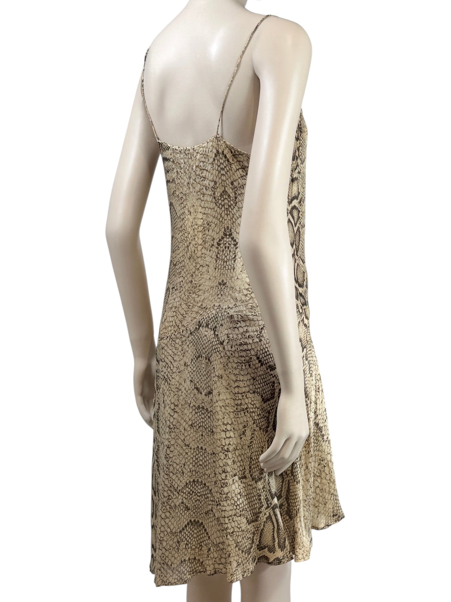 Roberto Cavalli Spring 1998 Printed Snakeskin mini dress