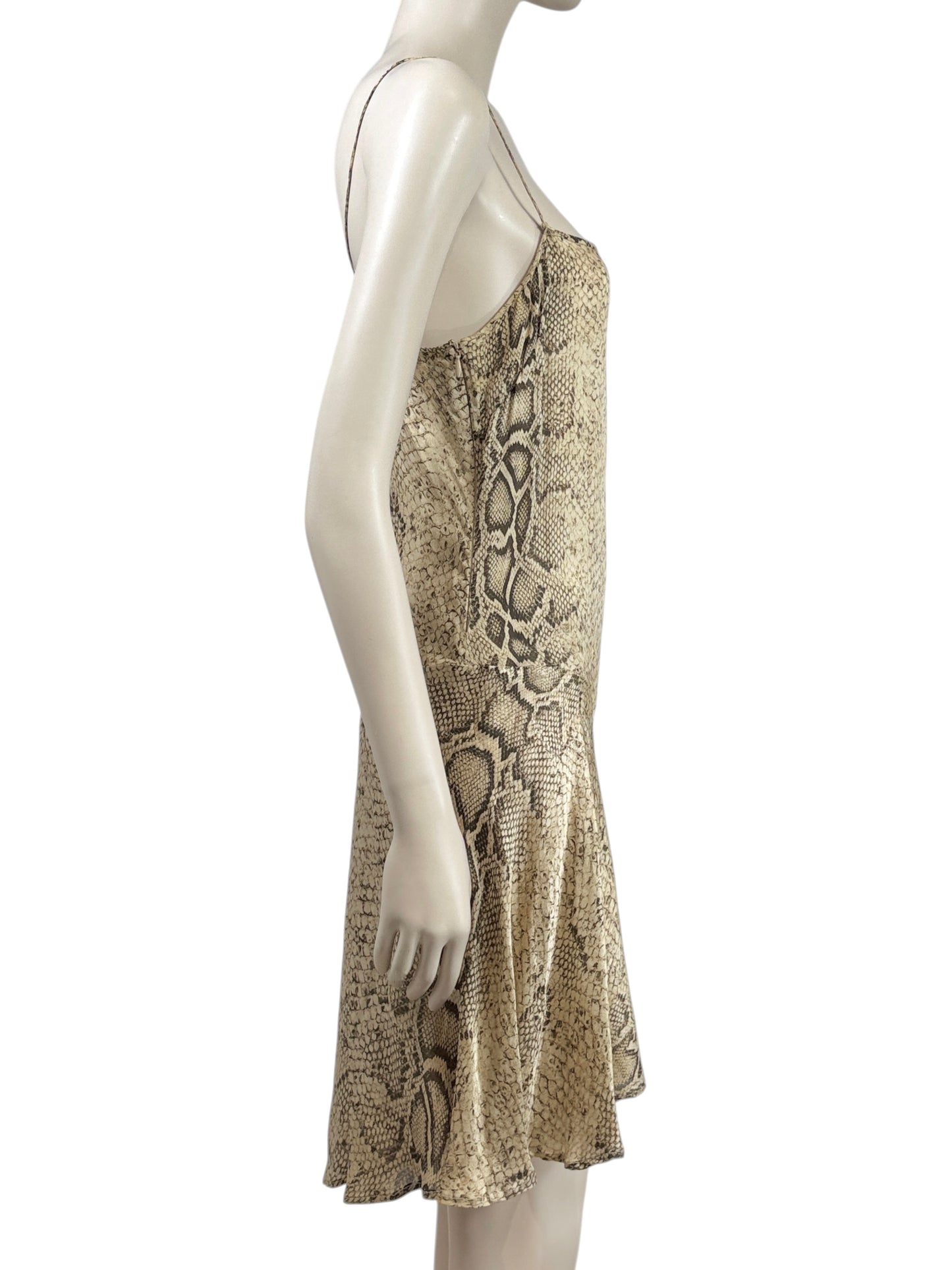 Roberto Cavalli Spring 1998 Printed Snakeskin mini dress