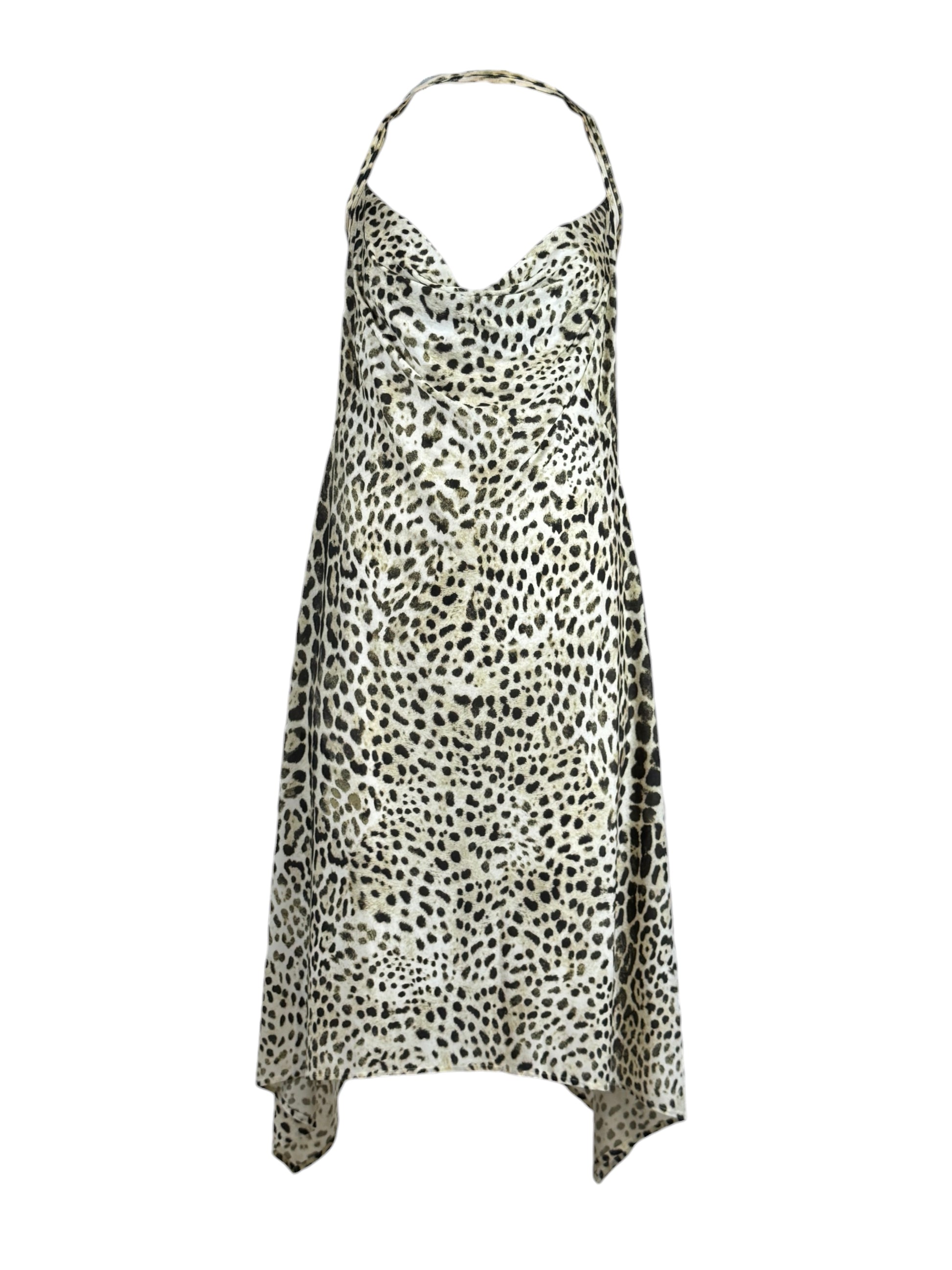 Roberto Cavalli Spring 1999 Leopard print jersey dress