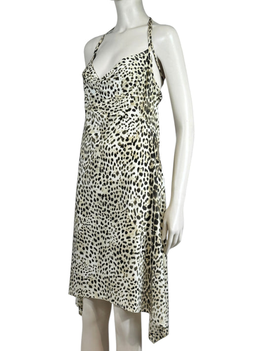 Roberto Cavalli Spring 1999 Leopard print jersey dress