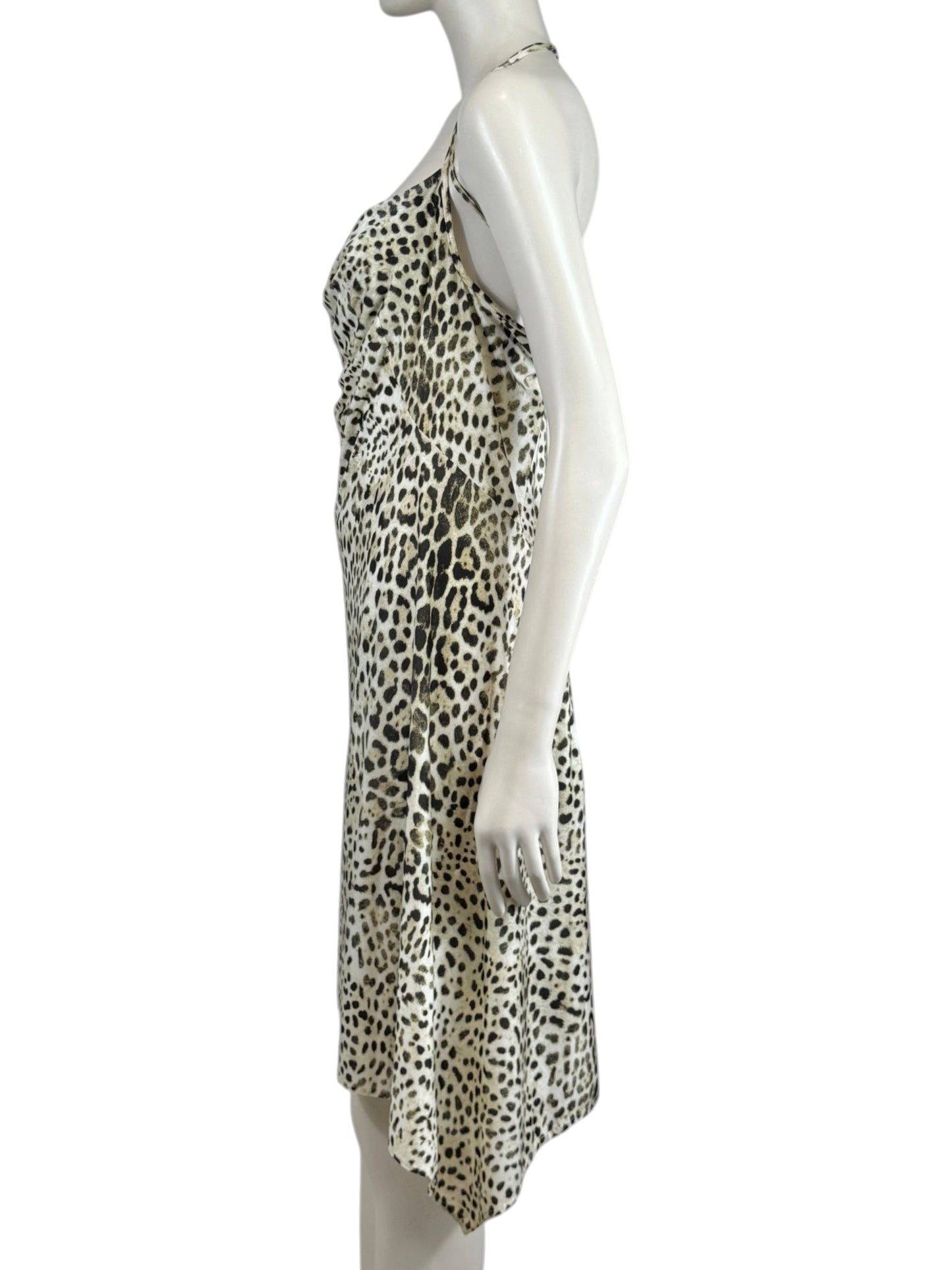Roberto Cavalli Spring 1999 Leopard print jersey dress