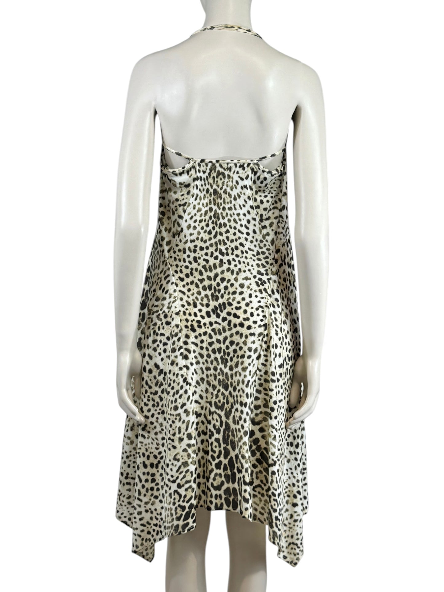 Roberto Cavalli Spring 1999 Leopard print jersey dress