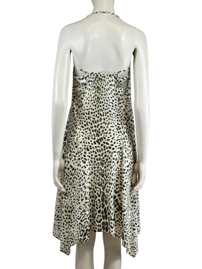 Roberto Cavalli Spring 1999 Leopard print jersey dress