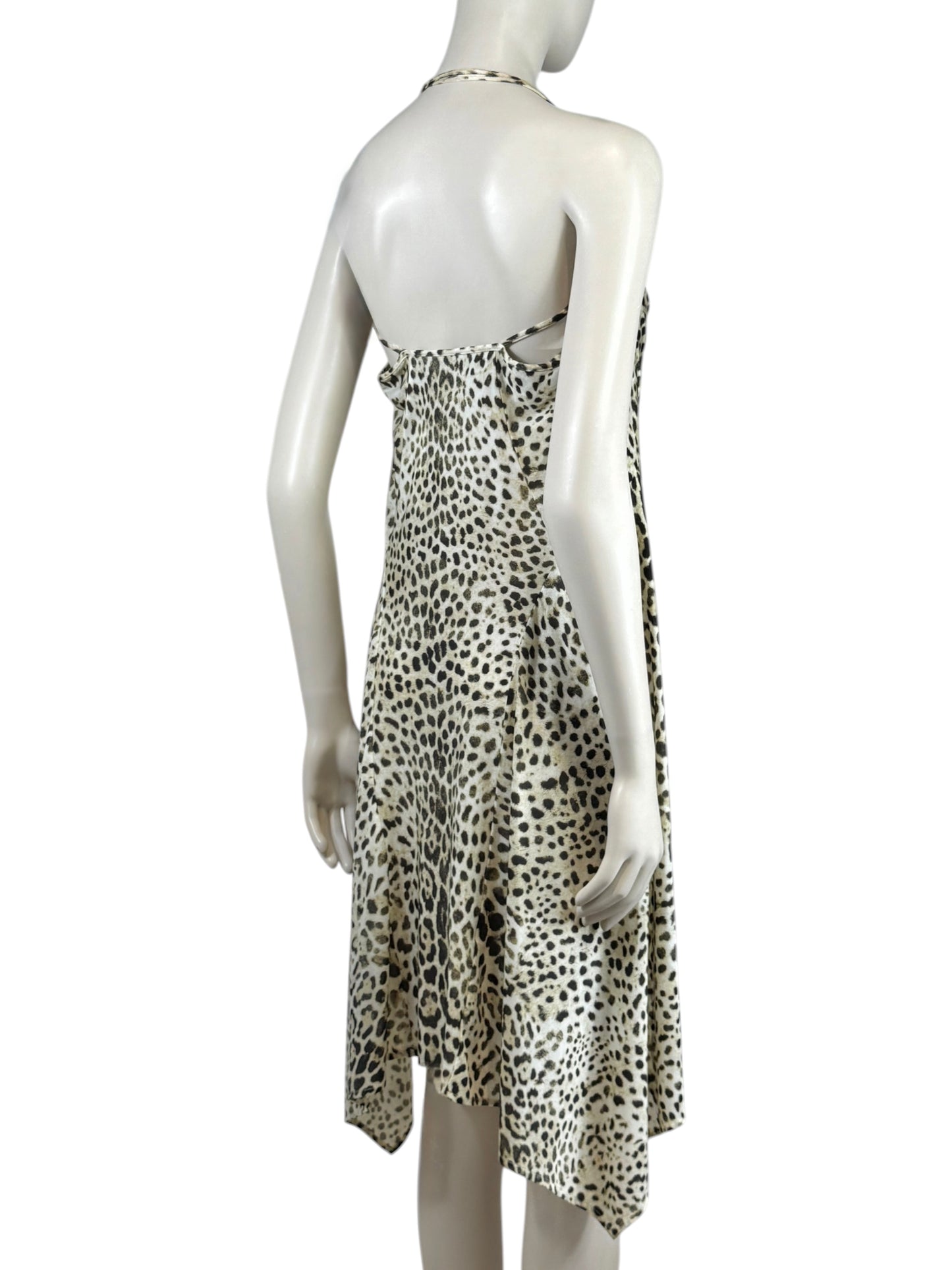 Roberto Cavalli Spring 1999 Leopard print jersey dress
