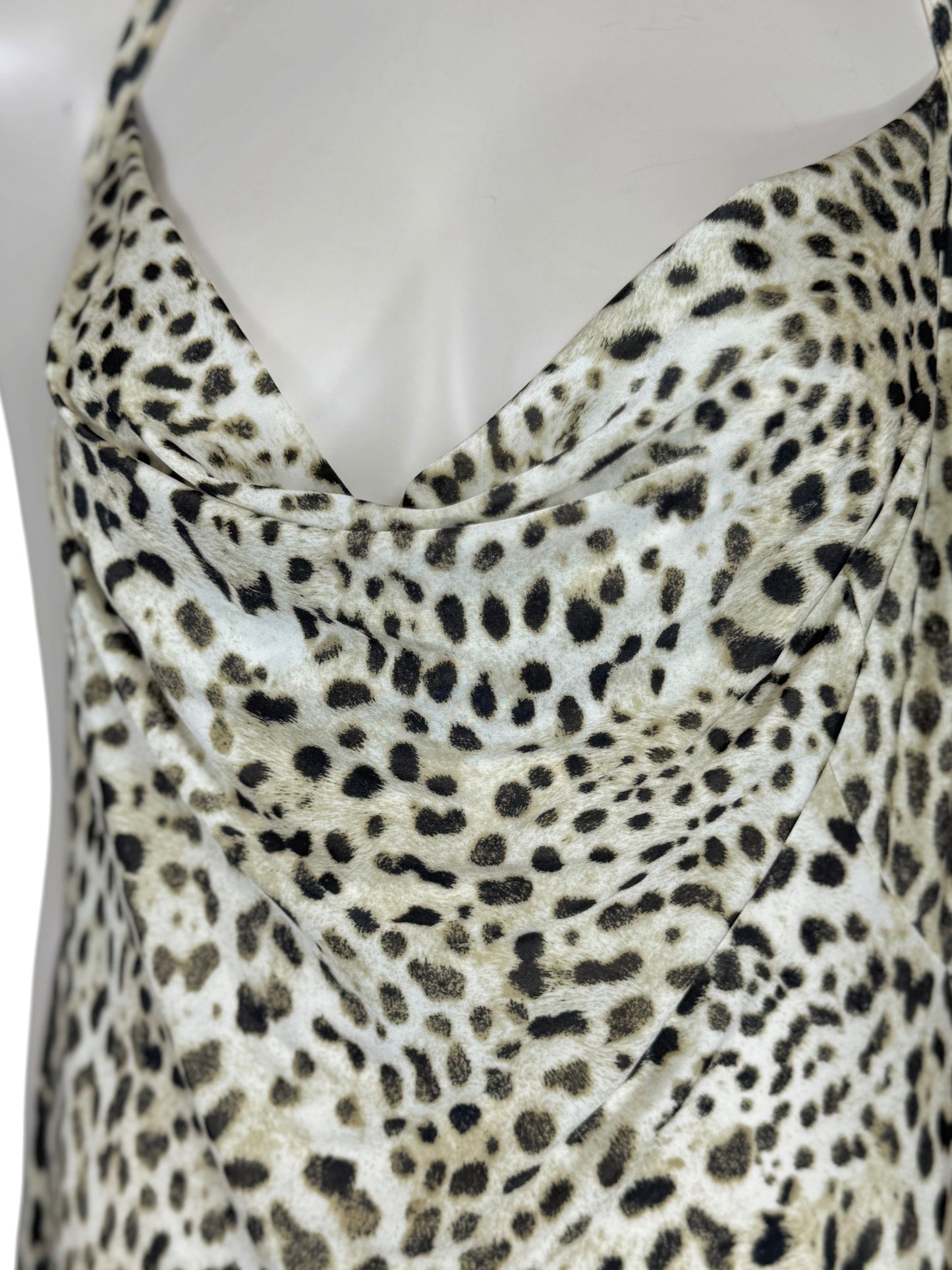 Roberto Cavalli Spring 1999 Leopard print jersey dress