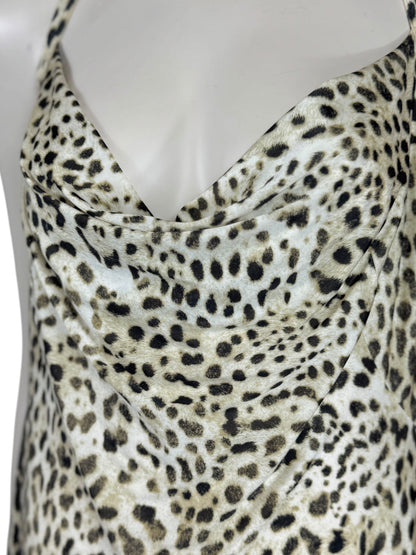 Roberto Cavalli Spring 1999 Leopard print jersey dress