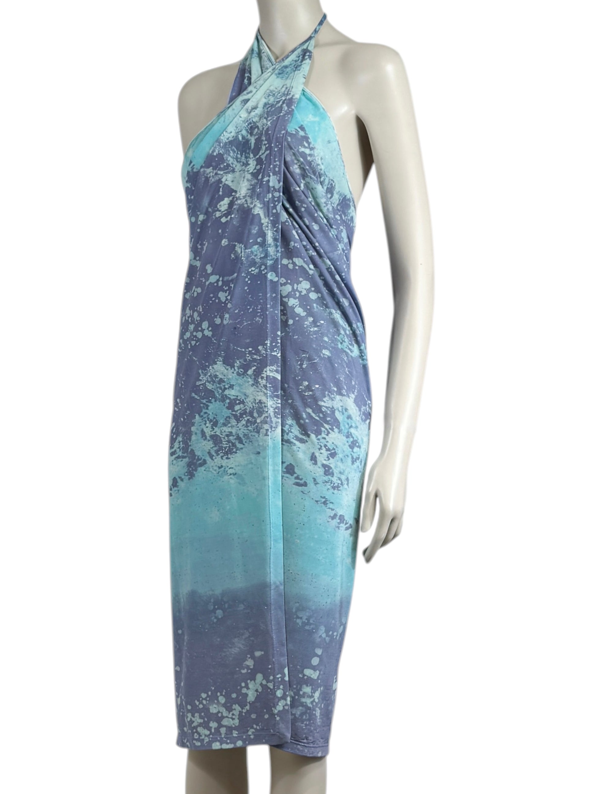 Roberto Cavalli Spring 1999 Printed knit pareo 