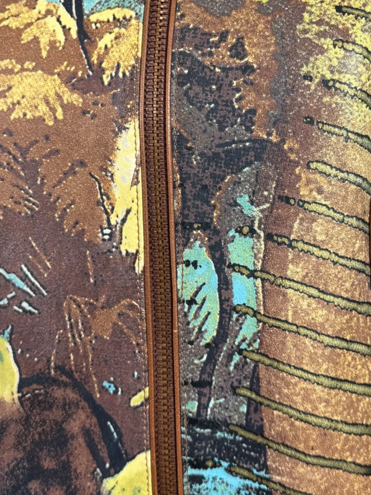 Roberto Cavalli Spring 2002 Printed leather lion jacket