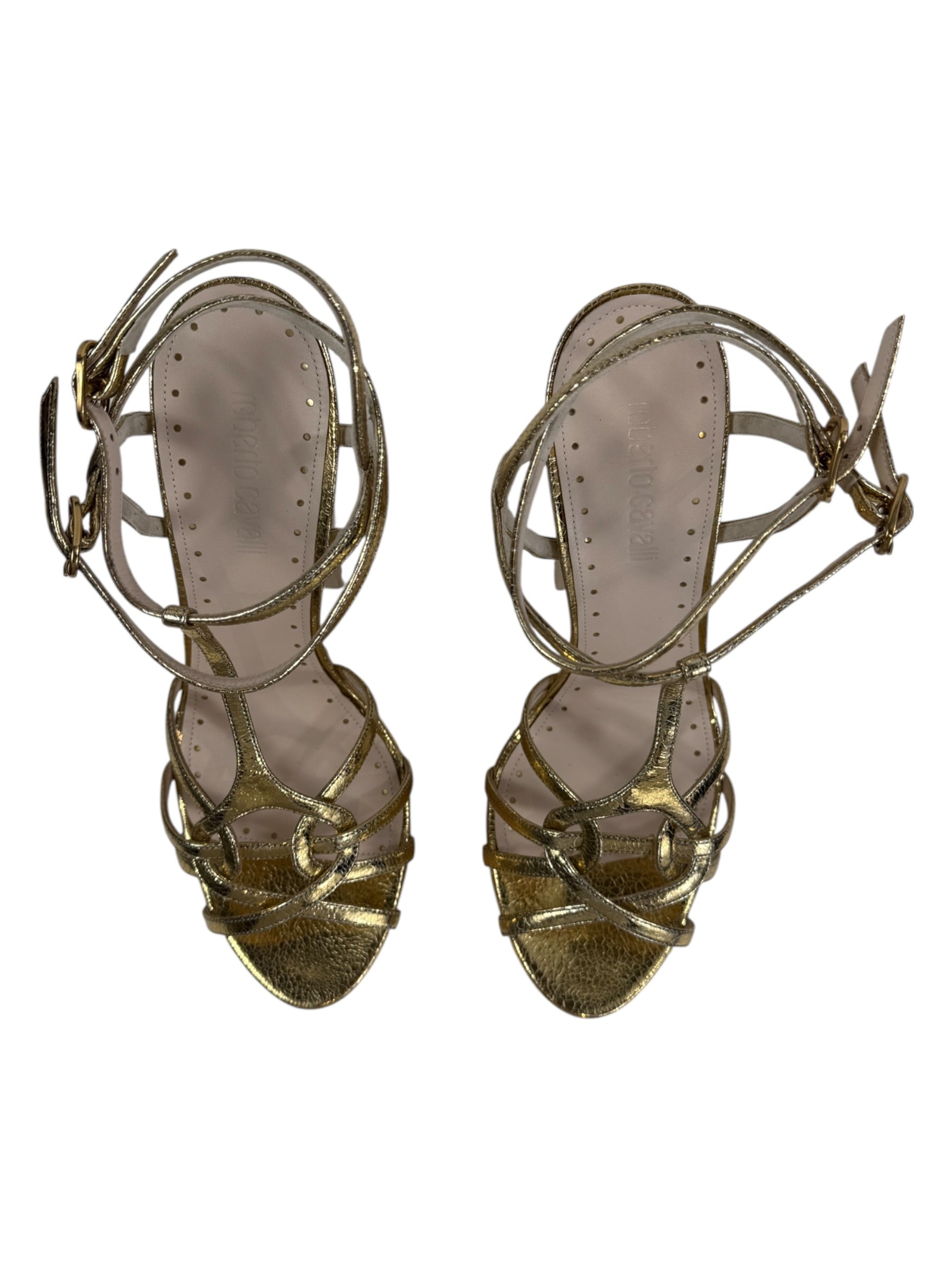 Roberto Cavalli wood sandal