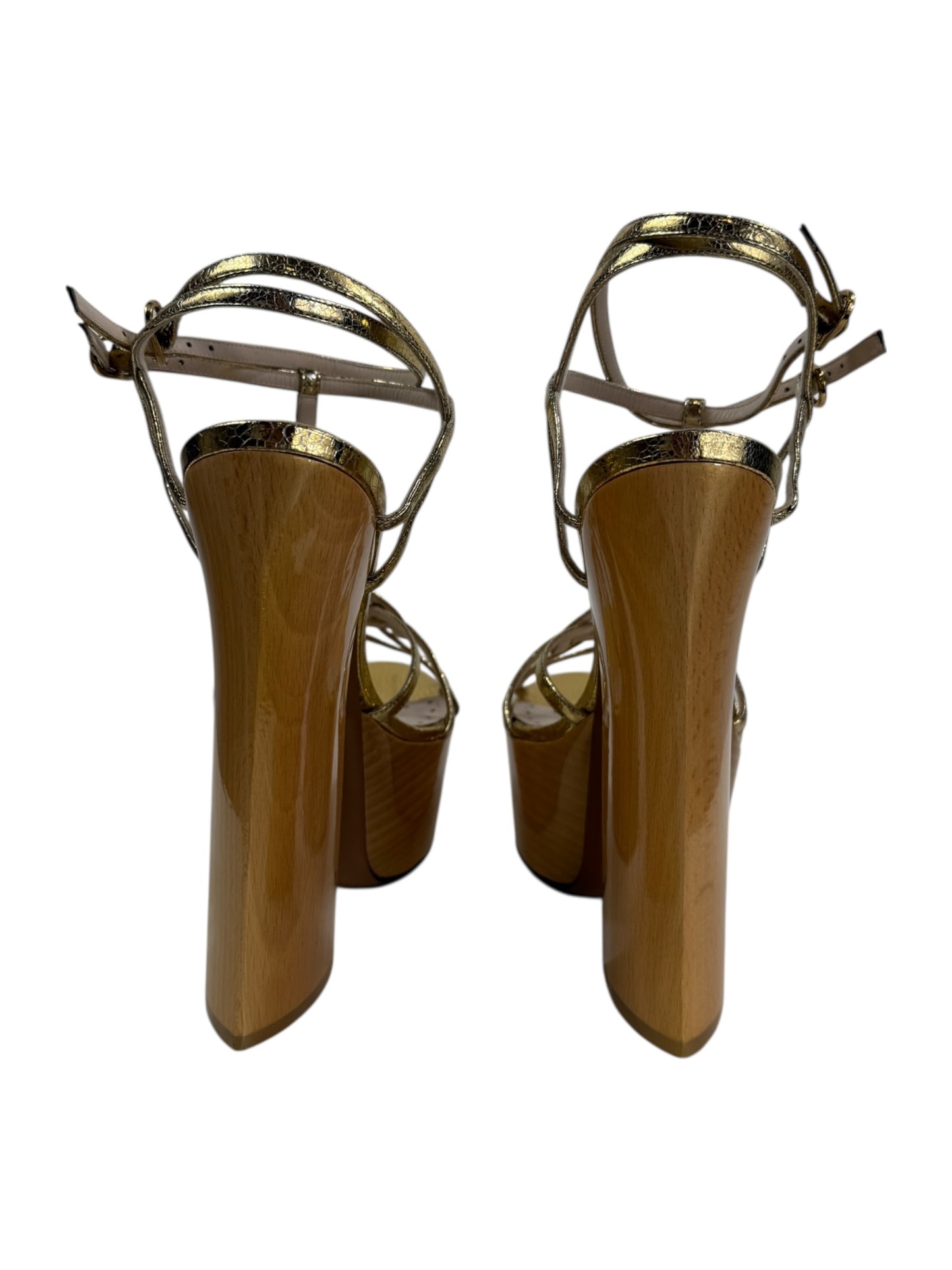 Roberto Cavalli wood sandal