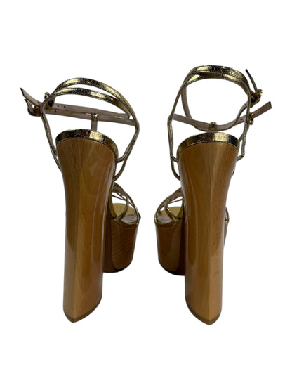 Roberto Cavalli wood sandal