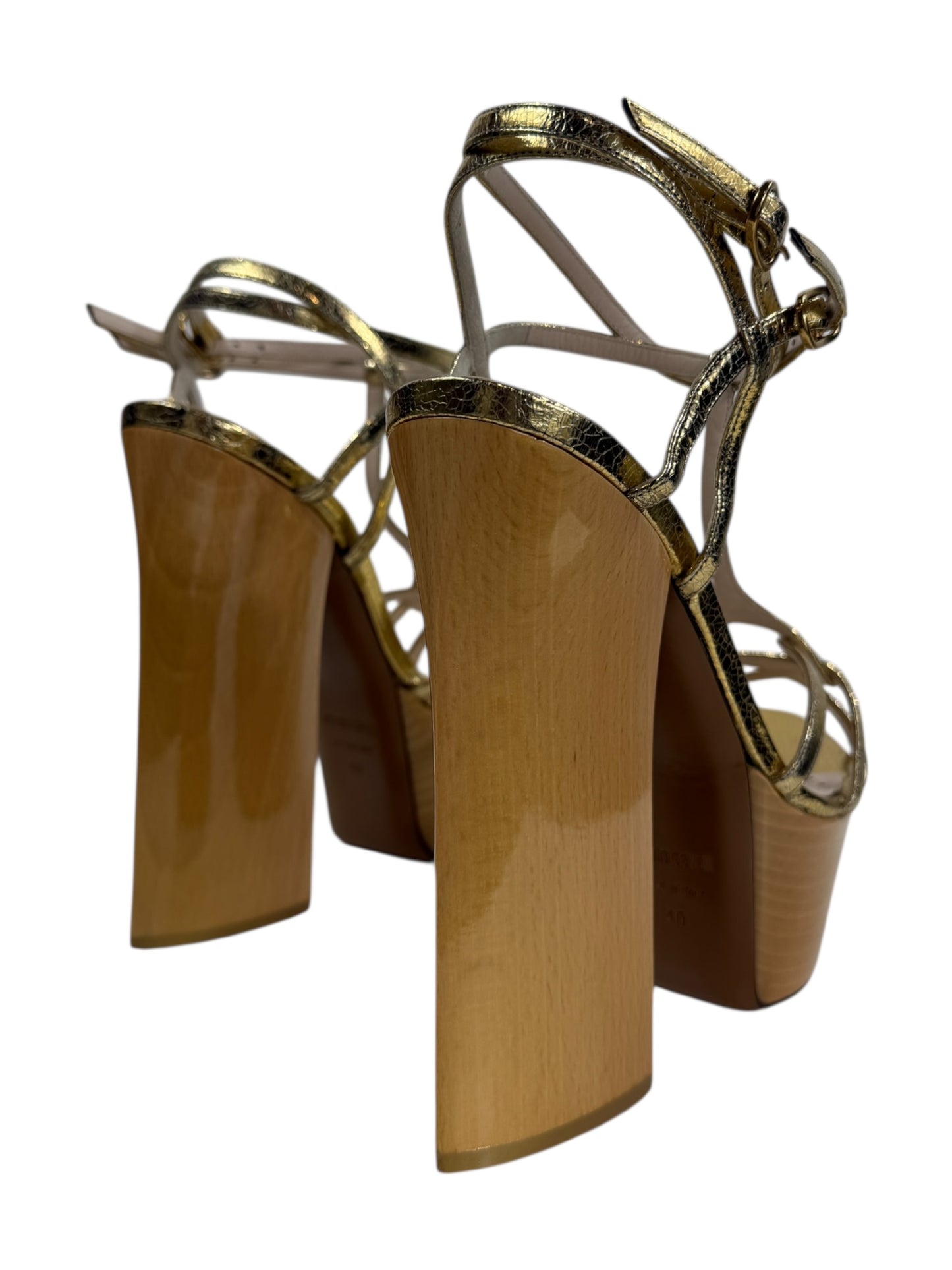 Roberto Cavalli wood sandal