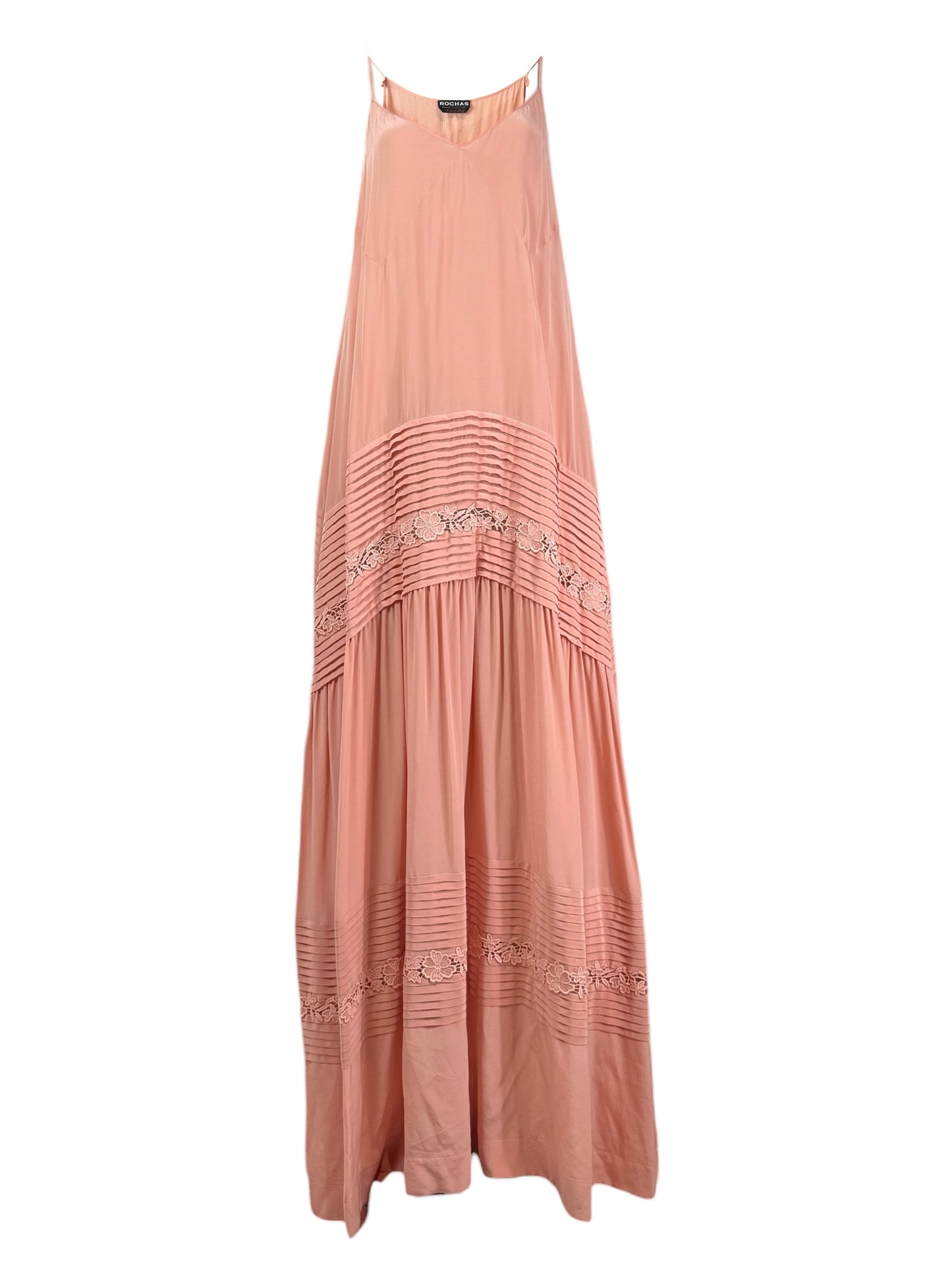 Rochas Alessandro Dellacqua maxi nude dress