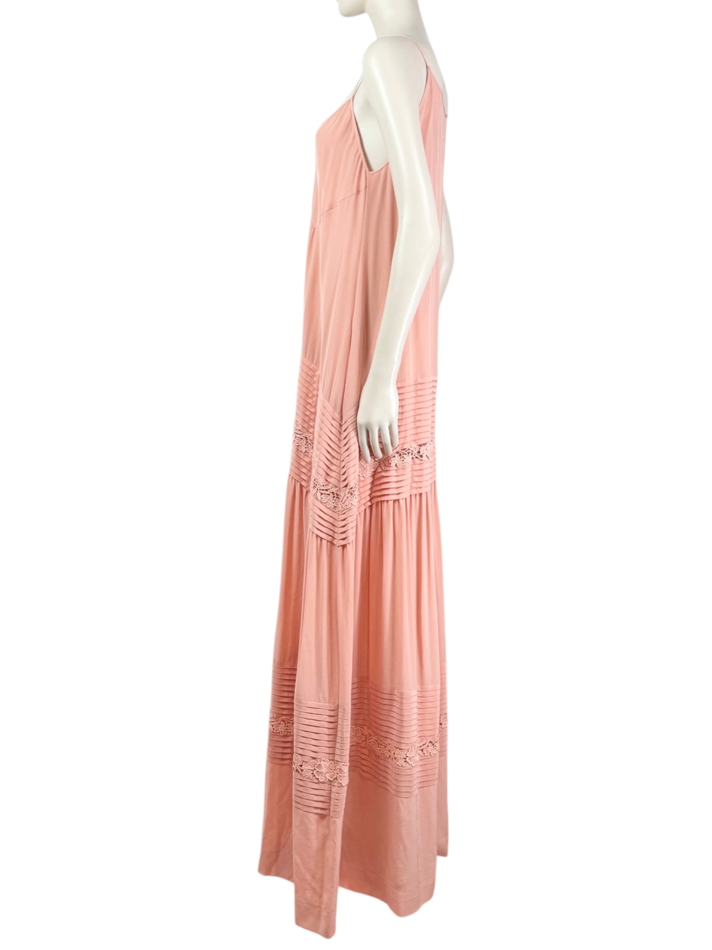 Rochas Alessandro Dellacqua maxi nude dress