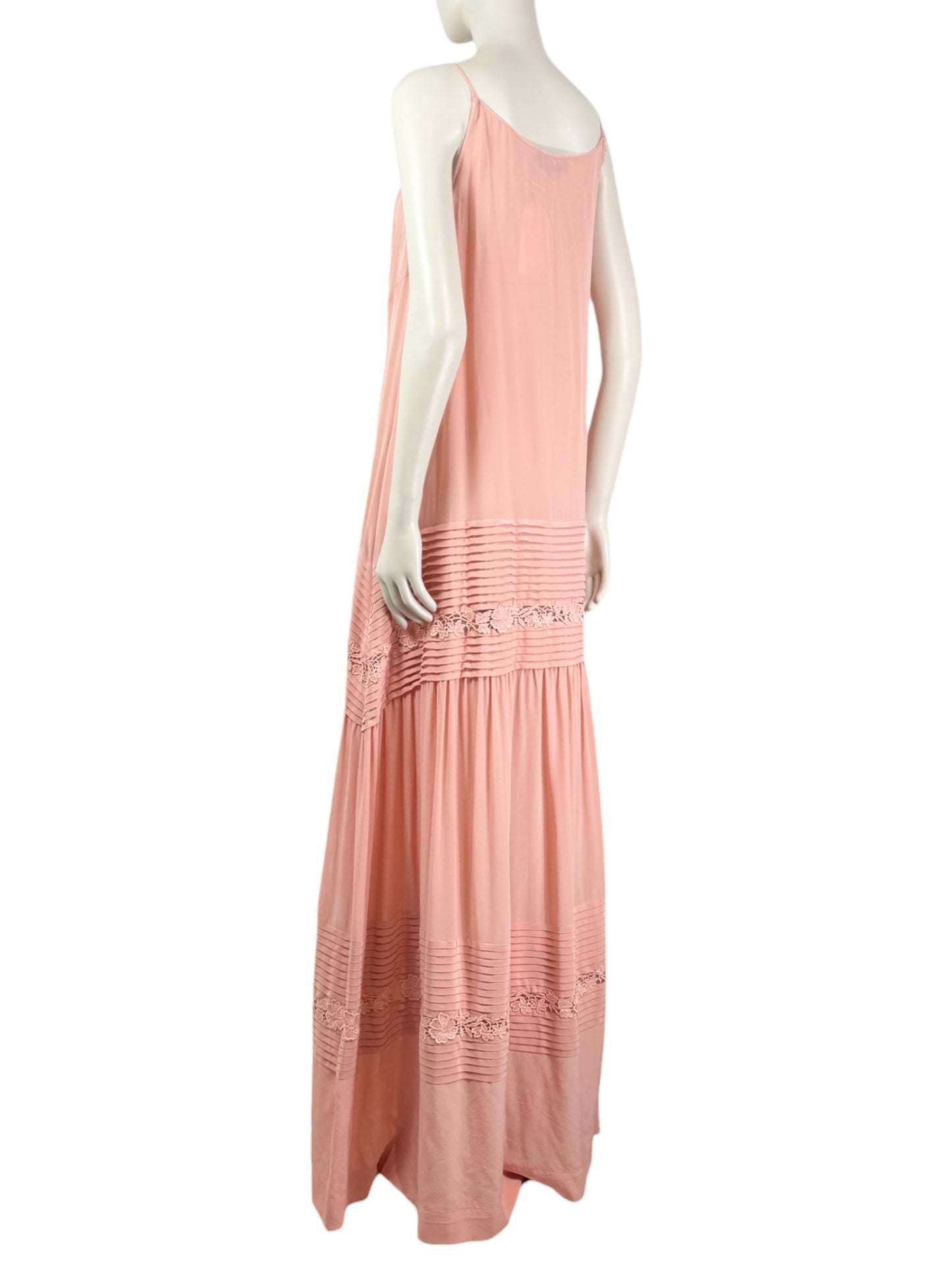 Rochas Alessandro Dellacqua maxi nude dress