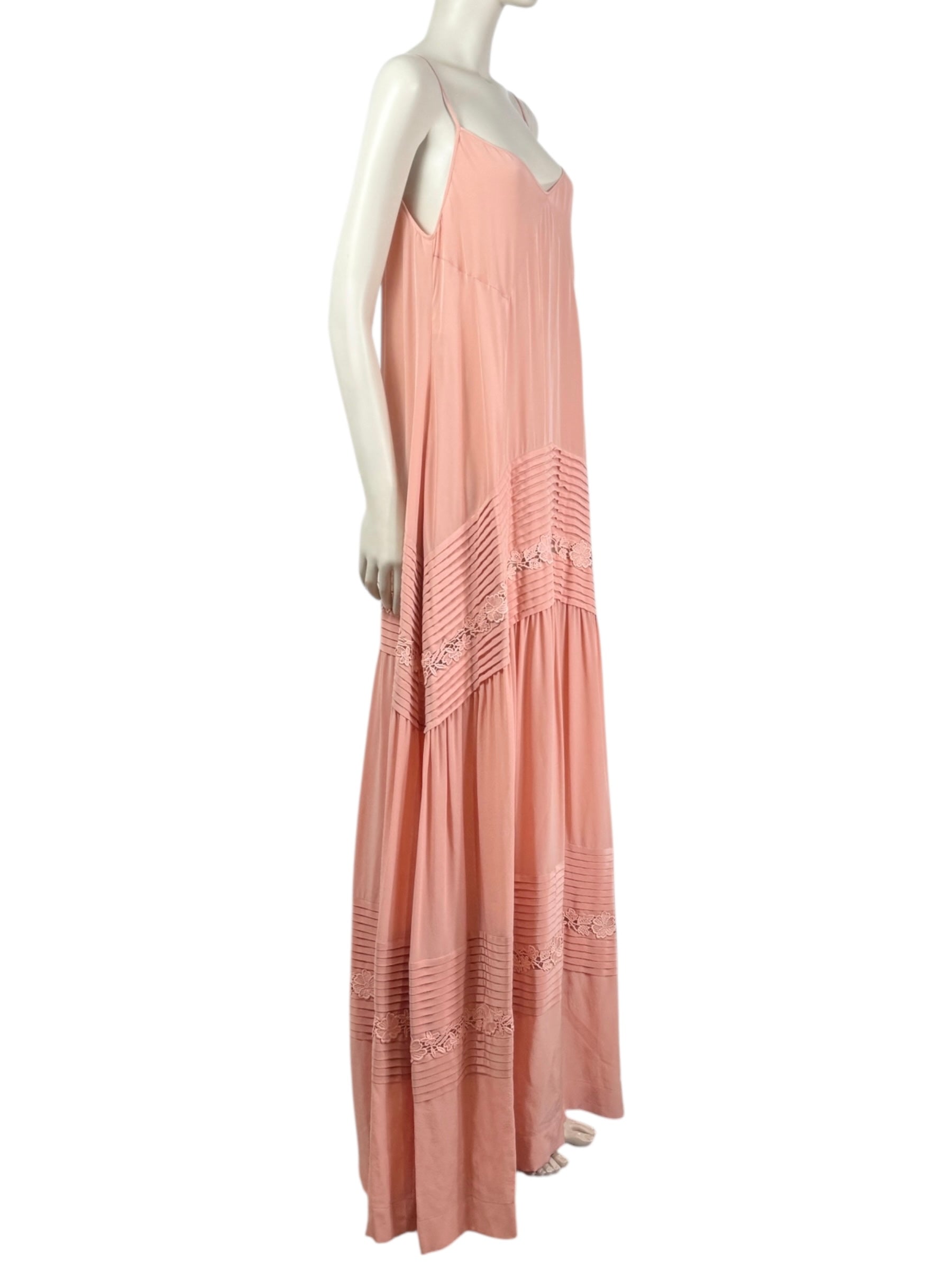 Rochas Alessandro Dellacqua maxi nude dress