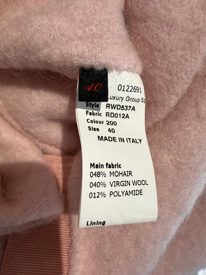 Rochas pink dress coat