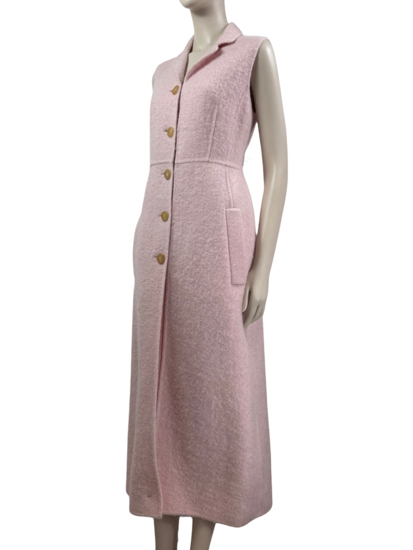 Rochas pink dress coat