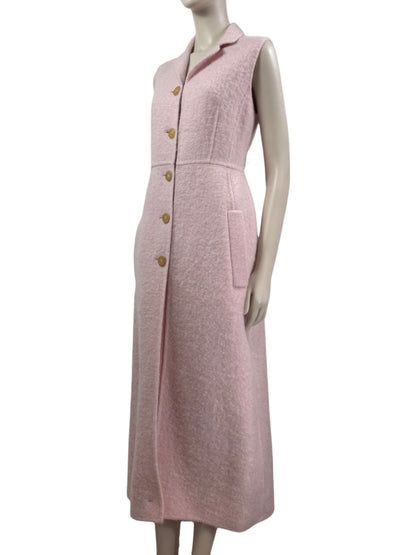 Rochas pink dress coat