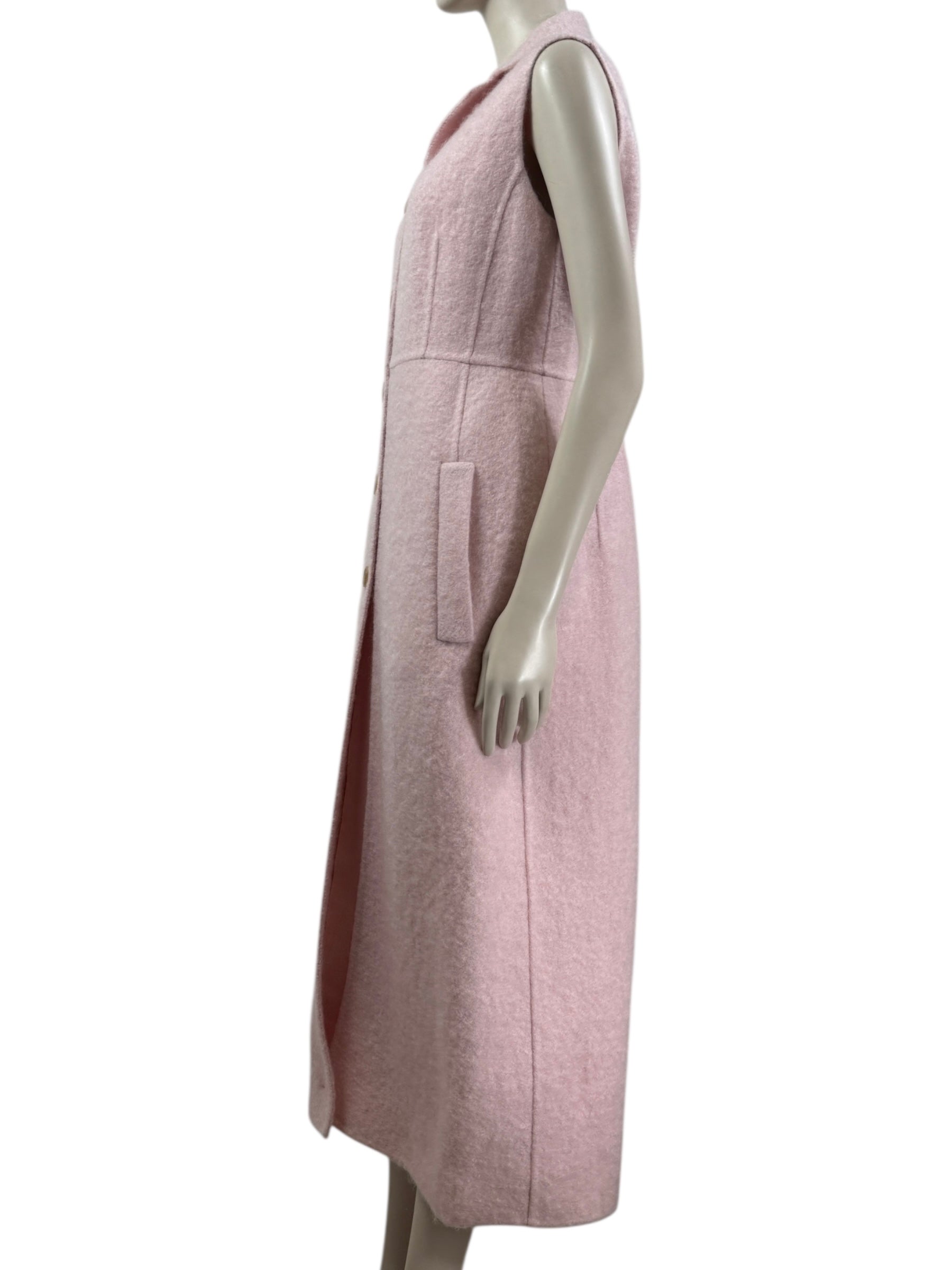 Rochas pink dress coat