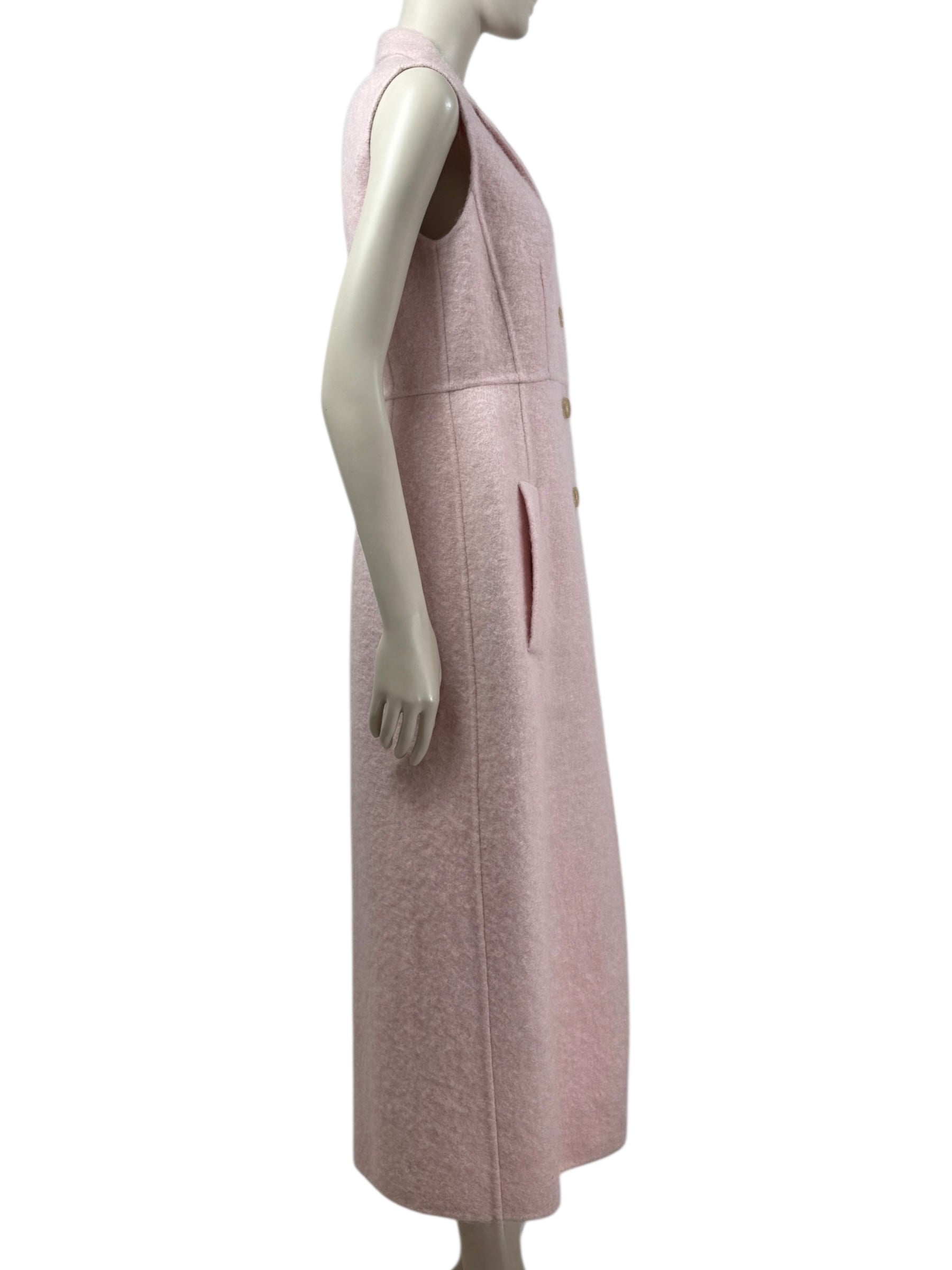 Rochas pink dress coat