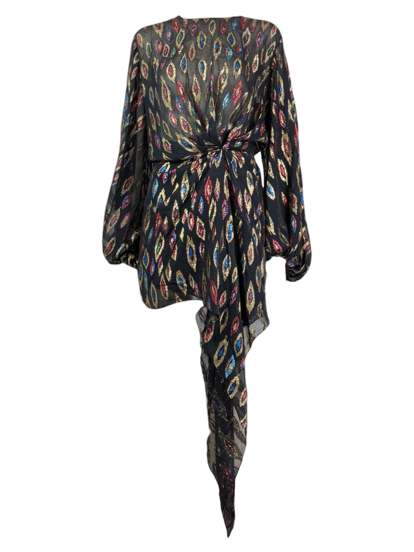 Saint Laurent Anthony Vaccarello 2017 Mini Chiffon dress lurex