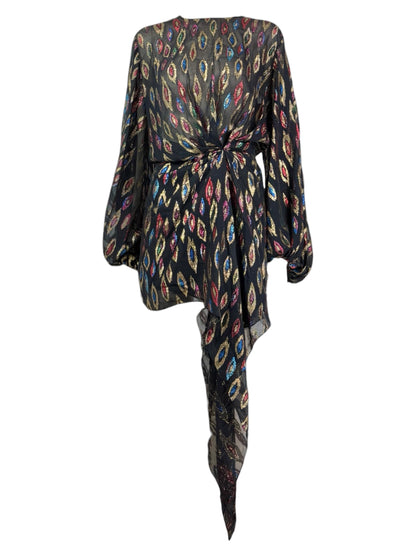 Saint Laurent Anthony Vaccarello 2017 Mini Chiffon dress lurex
