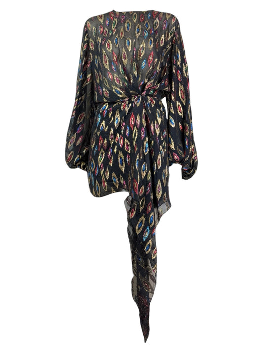 Saint Laurent Anthony Vaccarello 2017 Mini Chiffon dress lurex