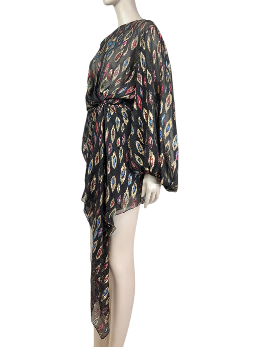 Saint Laurent Anthony Vaccarello 2017 Mini Chiffon dress lurex