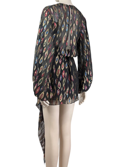 Saint Laurent Anthony Vaccarello 2017 Mini Chiffon dress lurex