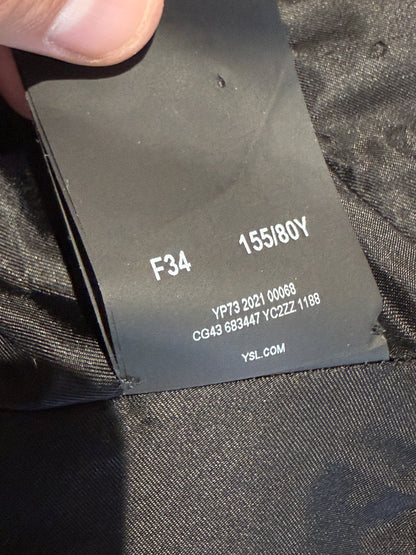 Saint Laurent Anthony Vaccarello Black Lambskin set