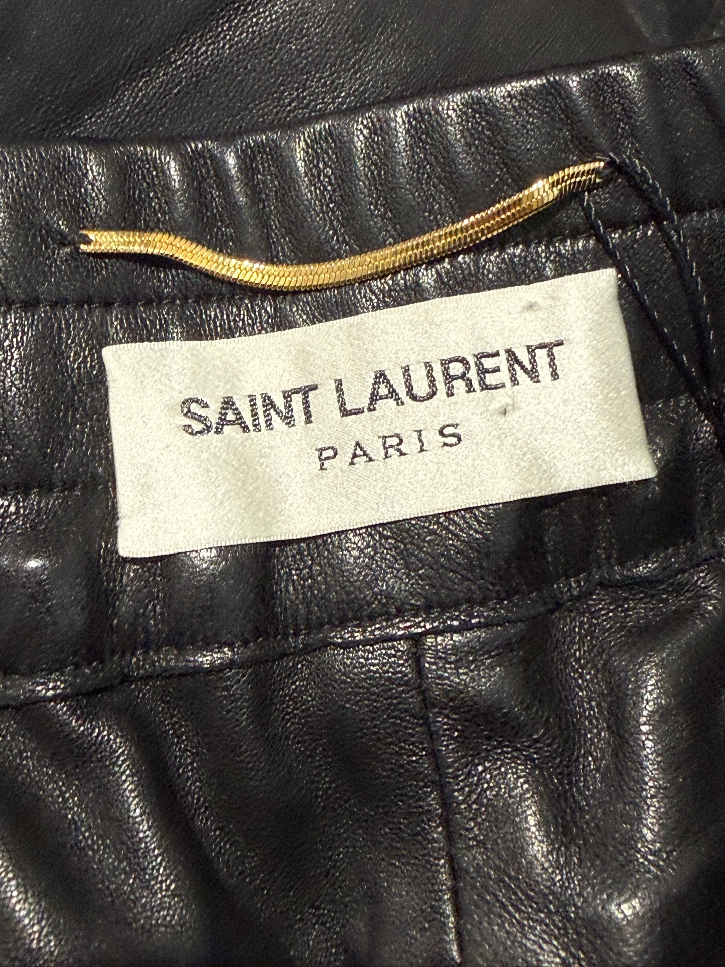 Saint Laurent Anthony Vaccarello Black Lambskin set